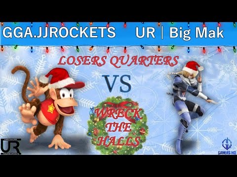 Wreck The Halls  LOSERS QUARTERS - GGA.JJROCKETS (Diddy Kong) vs UR | Big Mak (Sheik)