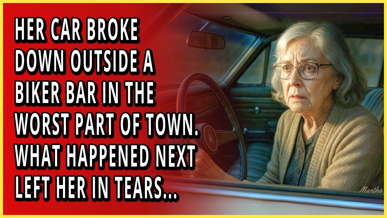 Her Car Broke Down Outside Biker Bar in the Worst Part of Town. What Happened Next Left Her in Tears