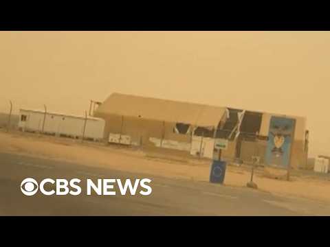 Never-before-seen footage shows Iranian attack on U.S. base in Kuwait amid war