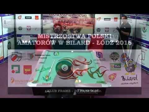 Mistrzostwa Polski Amatorów w Bilard -Łódź 2015-Gołdyń vs Chołowiecki