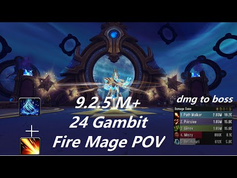 9.2.5 M+ - 24 gambit - Fire Mage POV