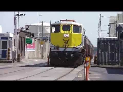 IE 083 & 077 on Tara Mines trains - Fairview Dart Depot & Alexandra Road