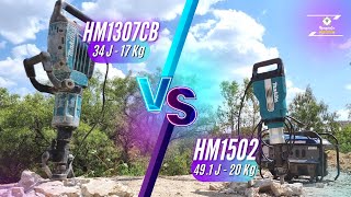 Martillo demoledor Makita HM1307CB 17 Kg vs HM1502  20 Kg  | Maquinco maquinaria