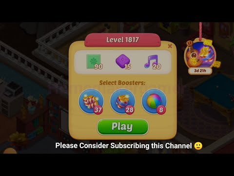 Matchington Mansion Level 1817, Level 1818, Level 1819 & Level 1820(Hard) - iOS/Android