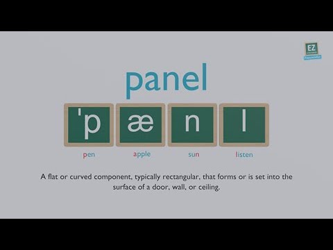 How to pronounce panel ?