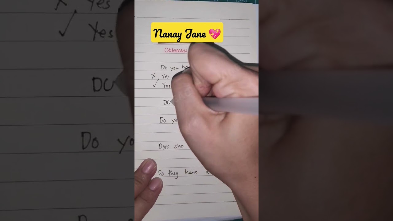 DO/ DOES question #englishforbeginners #basicenglish #englishtutorial #shorts #nanayjane