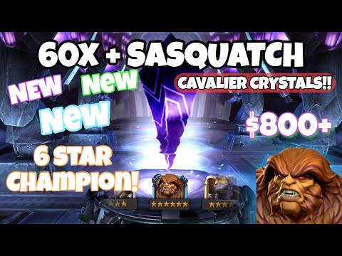 OVER $800 ON CAVALIER CRYSTALS CHASING SASQUATCH -MARVEL CONTEST OF CHAMPIONS