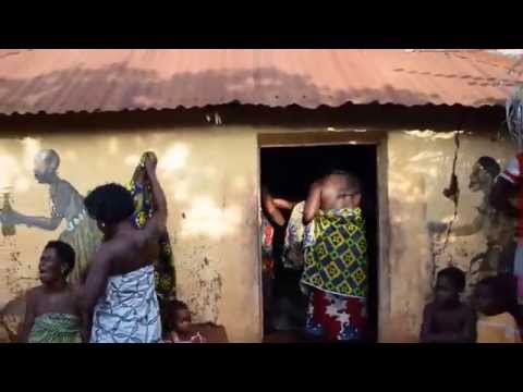 Voodoo ceremony with woman going in to trance: Dassa, Ghana
