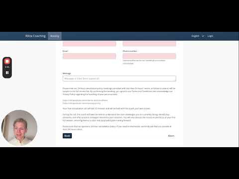 Instructions on booking your first call