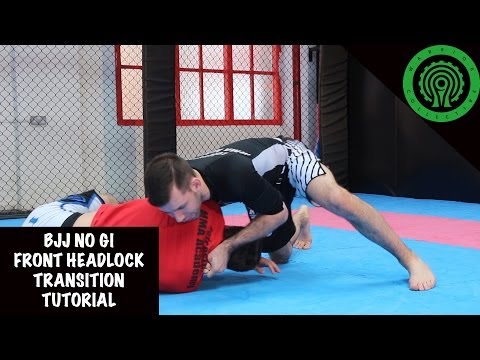 BJJ No Gi Front Headlock into 3/4 Nelson and D'arce Choke Tutorial