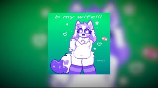 Cover art for kittydog - b my wife!!! [nightcore + reverb] 💚🐾
