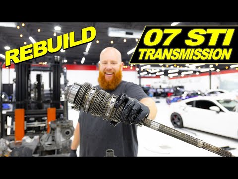 Rebuilding a SUBARU STI TRANSMISSION step by step (HOW TO)