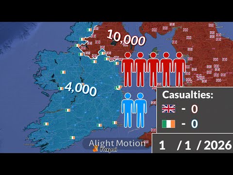 United Kingdom vs Ireland using Google Earth (Only Fiction!!!)