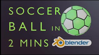 Blender Tutorial : How To Make Football In 2 Mins || BLENDER || Shiva's gaming zone