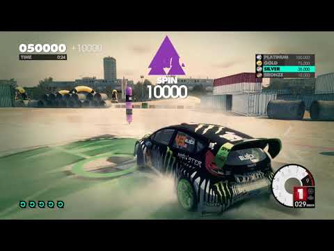 DiRT 3 - Gymkhana Spin Tutorial - Platinum