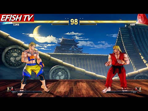 The last character Luke vs Ken (Hardest AI) - Street Fighter V