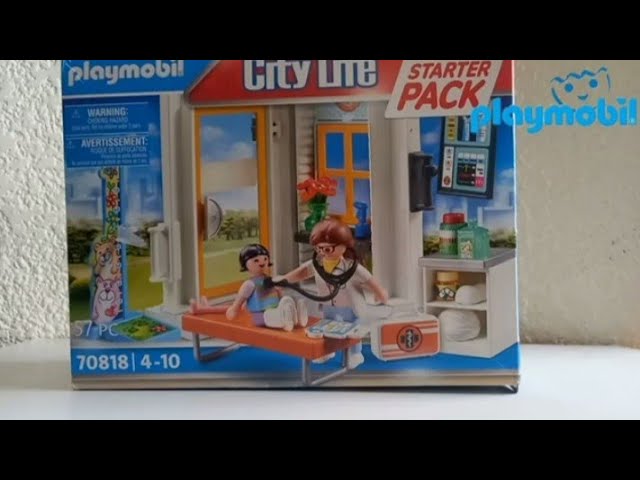 Vídeo relacionado con PLAYMOBIL 70818 City Life Starter Pack Pediatra, Juguete para niños a Partir de 4 años, Multicolor