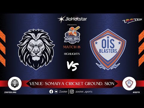 MATCH 18 HIGHLIGHTS | JNS SUPREMOS vs OIS BLASTERS   INTERNATIONAL SCHOOL DAD'S 8 0