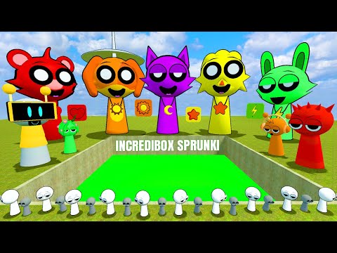 Destroying All New Sprunki Family In Toxic Pool! - Garry's Mod!