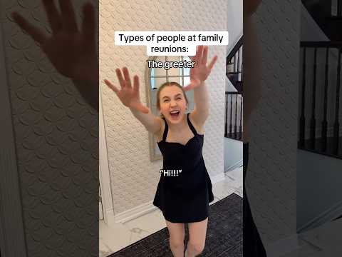The different types of people at family reunions #pov #relatable #comedy #skit
