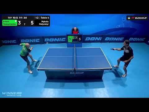 19:40 Artem Maksymenko - Mykola Halynskyi 17.07.2023 TT Euro.Cup Ukraine Star. Table 4