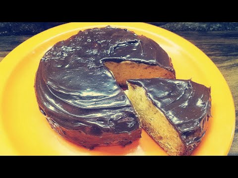 Custard Cake With Chocolate Ganache | Chocolate Cake | Easy Cake Recipe | Teatime Cake | Charu Cooks