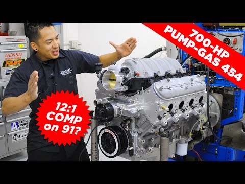 HOW TO: 12:1 COMP, 700-HP, PUMP-GAS, 454 (CATH-PORT) STROKER LS.  NO REPLACEMENT FOR DISPLACEMENT