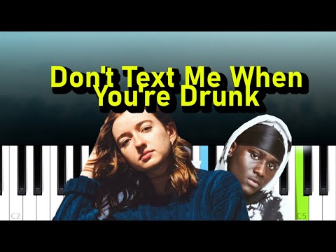 Stacey Ryan, Zai1k - Don't Text Me When You're Drunk (Piano tutorial)