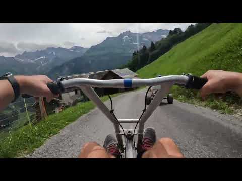 Mountaincart vom Ämpächli zur Talstation in Elm (Schweiz)