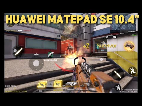 HUAWEI MATEPAD SE 10.4 GAMING TEST - CALL OF DUTY MOBILE MULTI PLAYER SCREEN REC