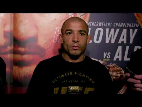 UFC 218: Jose Aldo Open Workout Scrum - MMA Fighting