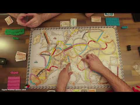 Zug um Zug Europa - Regel Erklärung und Beispielrunde - Livestream Mitschnitt