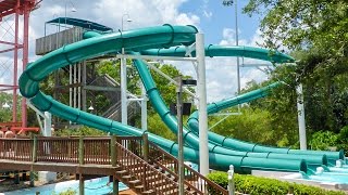 Adventure Island Tampa - Speed Slides "Water Moccasin" Onride POV