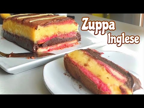 ZUPPA INGLESE ricetta facile e veloce senza cottura ENGLISH SOUPE CAKE