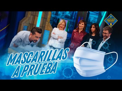 Comprobamos la eficacia de las mascarillas con ¡nitrógeno líquido! - Ciencia - El Hormiguero