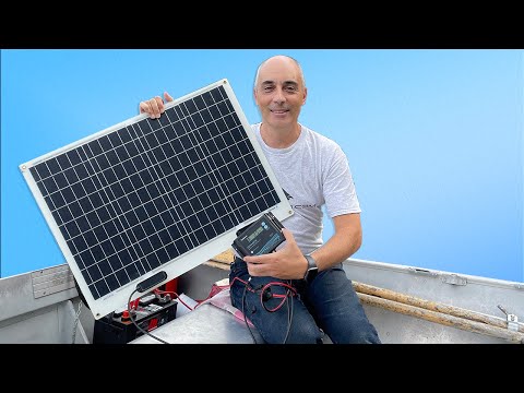 50 Watt Portable Solar Panel for 12v Boat Charging