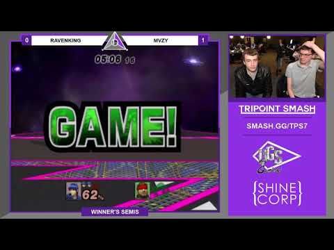 Ravenking (Marth) vs MVZY (Snake) - Tripoint Smash #7 PM Winner's Semis