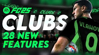 EA FC 25 Clubs OVERHAUL - 28 new features you might've missed