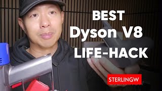 The Ultimate Dyson V8 Runtime Hack! 🔋✨​#DysonV8​#CleaningHacks​#VacuumMod