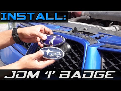 INSTALL: Front JDM 'i' Badge & Rear Stars Badge on 2006-2007 Subaru Impreza WRX STi