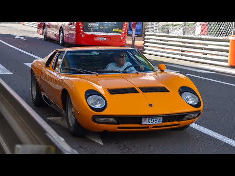 Supercars in Monaco 2023 [ 38 ] (Miura SV, SLR Coupe, MC20 Cielo, Jaguar SS100, Brabus G800, 992 GT3