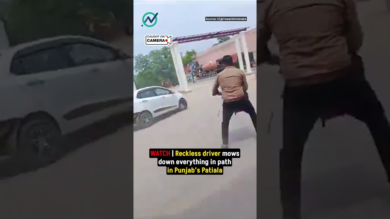 WATCH | Reckless driver mows down everything in path in Punjab's Patiala