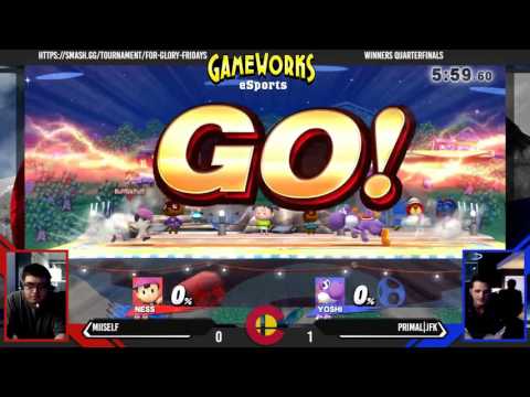 For Glory Friday 90 - Miiself (Ness) Vs. Primal|JFK (Yoshi) - Winners Quarterfinals