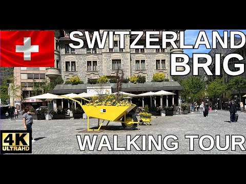 Brig, Schweiz 4K – Rundgang durch die charmante Stadt – Mit Untertiteln
