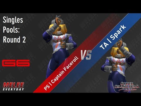 Genesis 6 - PS | Captain Faceroll (Sheik) vs. TA | Spark (Sheik) - SSBM - Singles Pools
