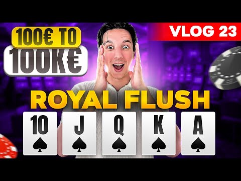 I HAVE A ROYAL FLUSH IN A HUGE POT??!