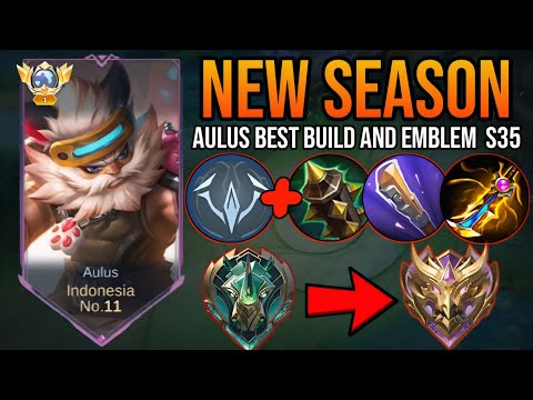 WTF DAMAGE!! TOP GLOBAL 1 AULUS BEST BUILD - BEST BUILD AND EMBLEM AULUS 2024 - NEW GAME PLAY AULUS