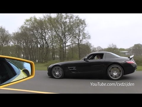 Ferrari F430 vs Mercedes-Benz SLS AMG - Dragrace