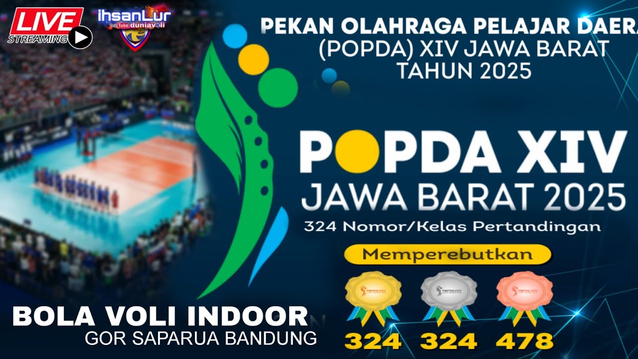 LIVE POPDA JABAR| MAJALENGKA VS KB BANDUNG BARAT| VOLLEYBALL
