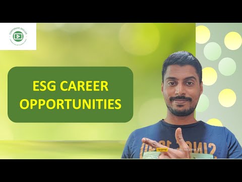 Career in Sustainability | ESG career | Exploring Job Opportunities |Trends in the Sustainability